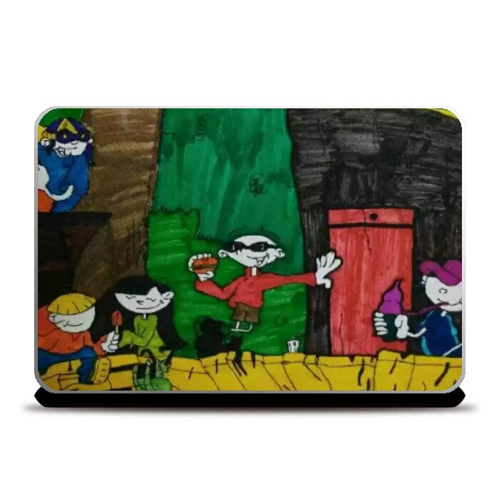 Laptop Skins, kids next door laptop skin | artist : Gaurav Sahu, - PosterGully