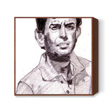 Bollywood star Sanjeev Kumar was one of the most versatile actors of Bollywood Square Art Prints