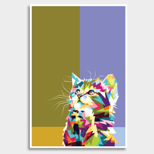 Colorfully Cat Hope Giant Poster