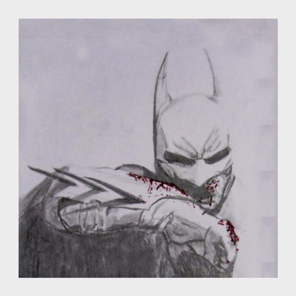 Square Art Prints, Broken Batman Square Art