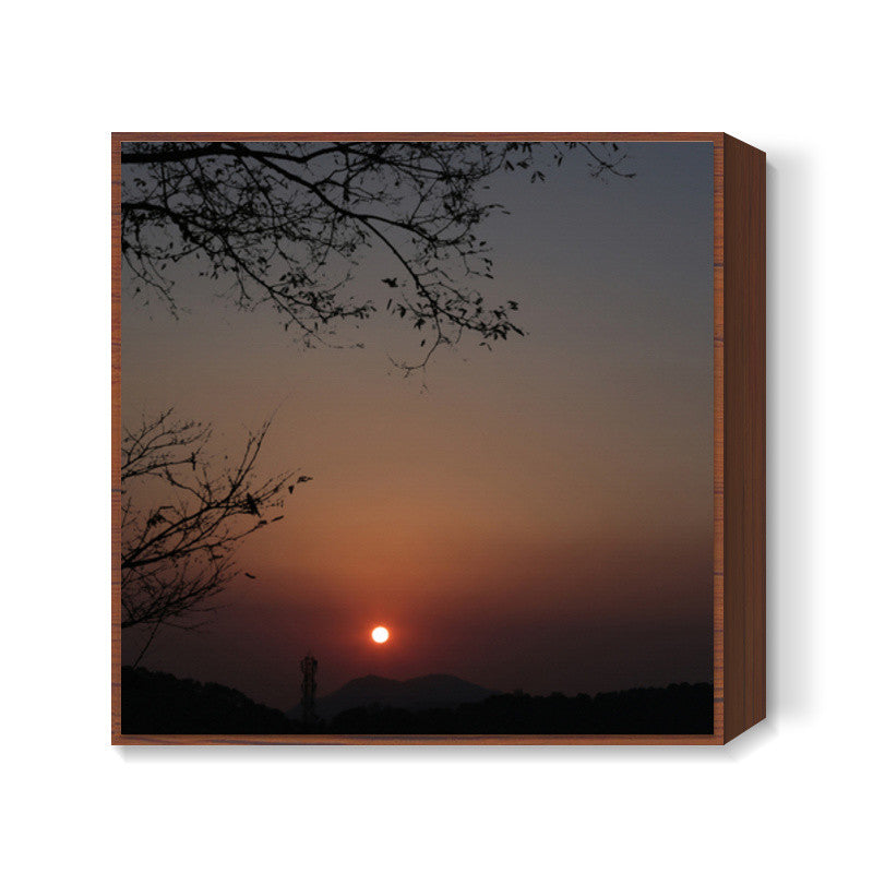 The Kasauli Sunrise Square Art Prints