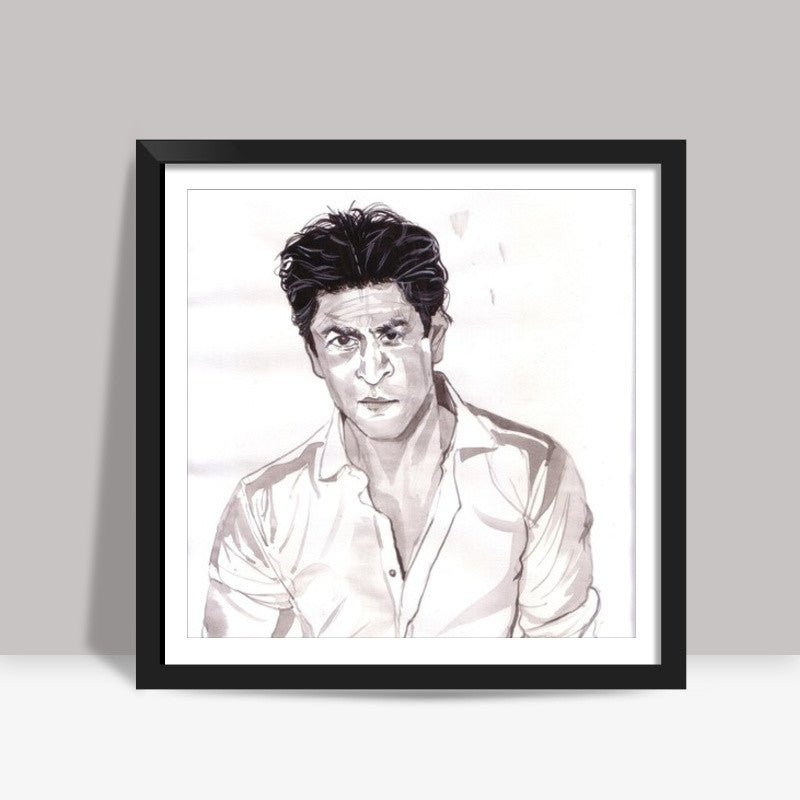 Shah Rukh Khan is a self-made superstar Square Art Prints