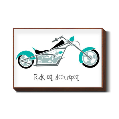 Ride, eat, sleep ... repeat ! Wall Art