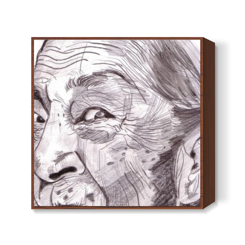 Your heart decides your age, seems to say Zohra Sehgal Square Art Prints