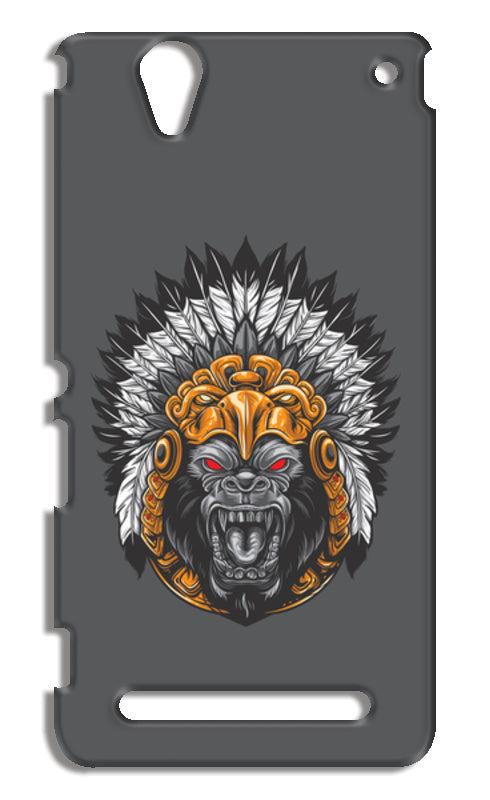 Gorilla Wearing Aztec Headdress Sony Xperia T2 Ultra Cases