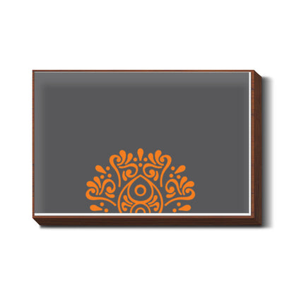 Orange mandala Wall Art