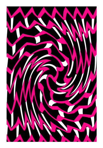 Pink Twirl Pattern Art PosterGully Specials