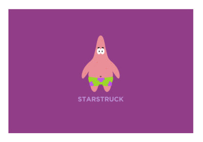 Nick Spongebob Squarepants Patrick Minimal Wall Art