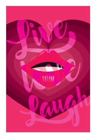 PosterGully Specials, Live. Love. Laugh. Wall Art
