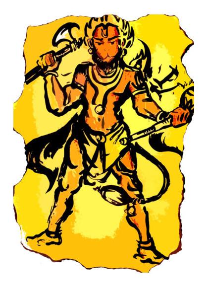 PosterGully Specials, hanuman ji Wall Art