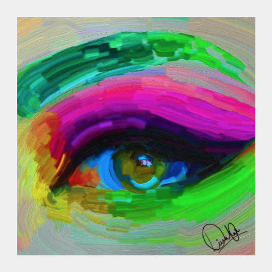 Square Art Prints, The Enchanting Eye Square Art | Divakar Singh, - PosterGully