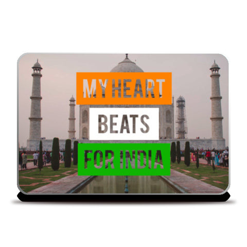 Laptop Skins, My Heart Beats For India Laptop Skins