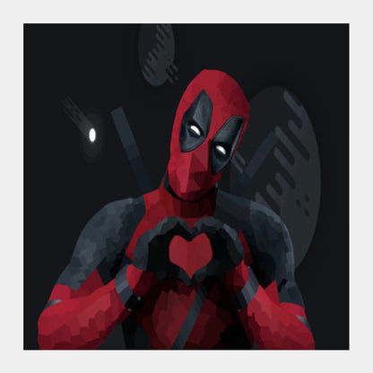 Deadpool Artwork Square Art Prints