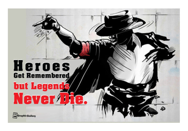 Legends Never Die Wall Art