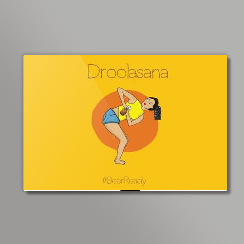 Beer Yoga Wall Art