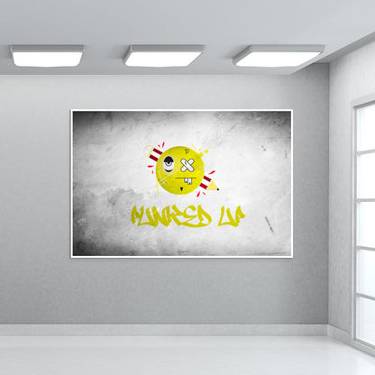 PUNKED UP poster grafiti Wall Art