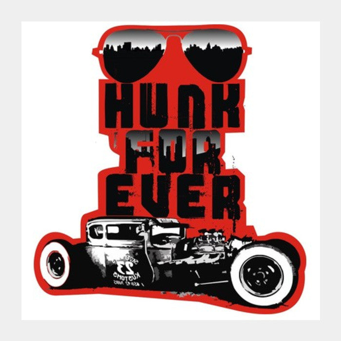 Square Art Prints, Hunk forever Square Art Prints