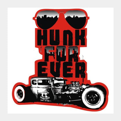 Square Art Prints, Hunk forever Square Art Prints