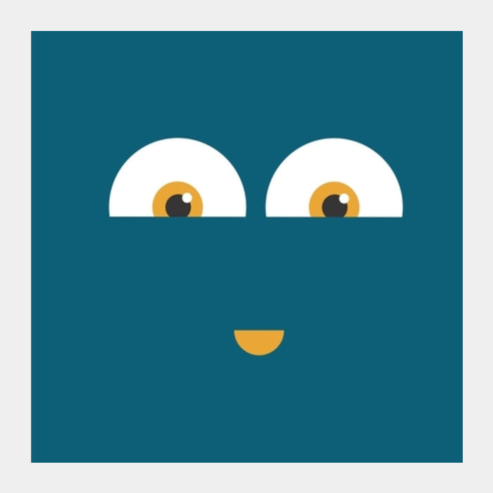 happy face Square Art Prints