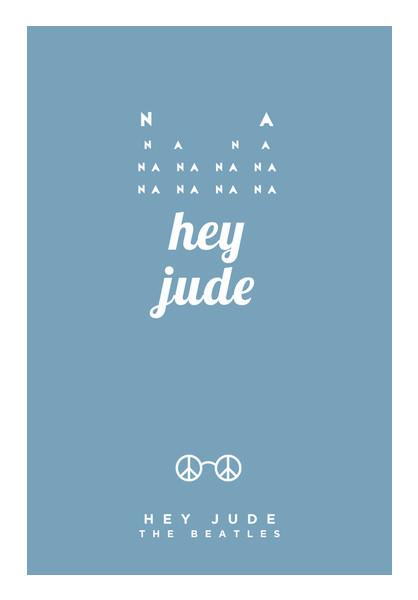 PosterGully Specials, Hey Jude : The Beatles Fan Art Wall Art