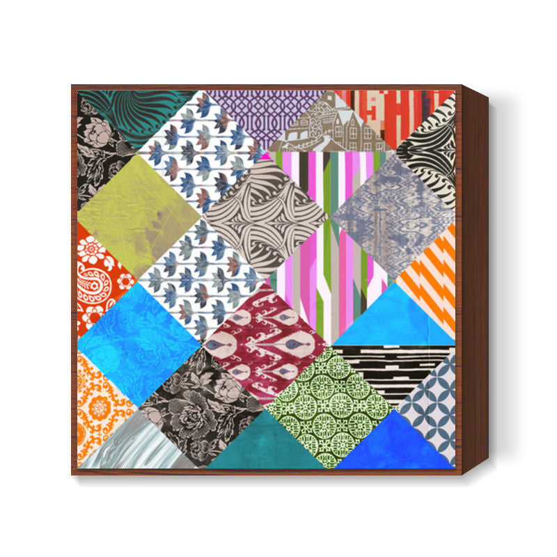 Patchwork 2 Square Art Prints