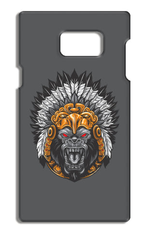 Gorilla Wearing Aztec Headdress Samsung Galaxy Note 5 Tough Cases