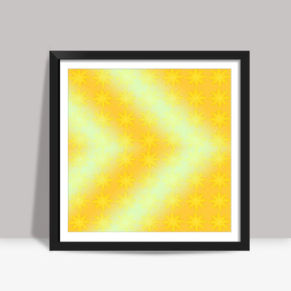 Seamless Yellow Flowers Square Art