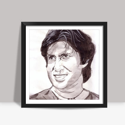 Bollywood superstar Amitabh Bachchan (BigB) says Memsaab, jo mard hota hai use dard nahin hota Square Art Prints