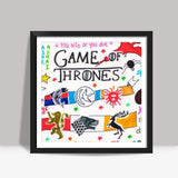 Game of Thrones Doodle Square Art Prints
