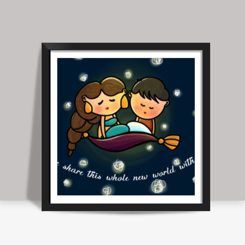 A Whole New World Square Art Prints