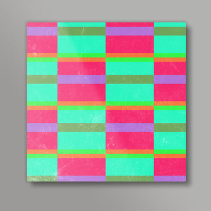 Evermore | Pink Turquoise | Geometric Pattern Square Art Prints