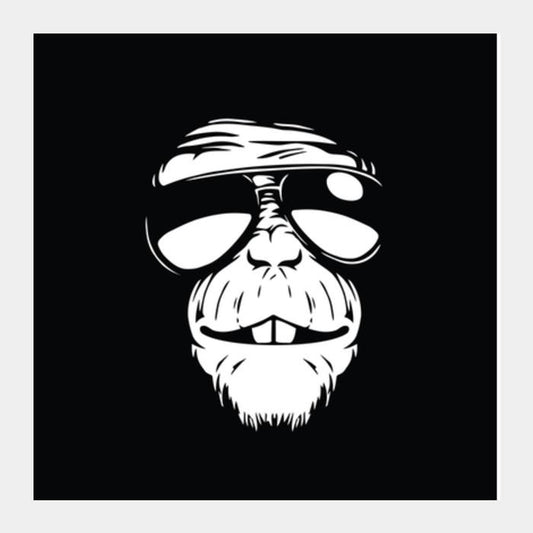 Monkey Glasses Square Art Prints PosterGully Specials