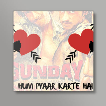 Gunday #yrf Square Art Prints