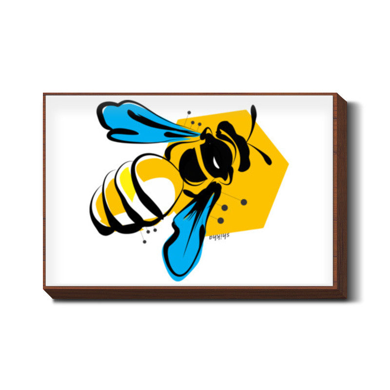 Honey Bee Doodle Wall Art