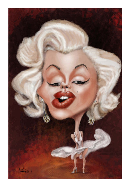 Wall Art, Caricature Marilyn Monroe Wall Art