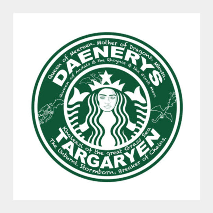 Starbucks  Square Art Prints