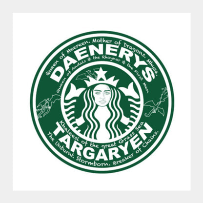 Starbucks  Square Art Prints