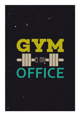 PosterGully Specials, Gym Is My Office Wall Art