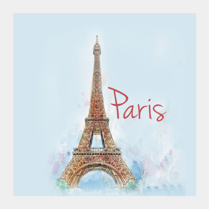 Square Art Prints, Love From Paris Square Art Prints