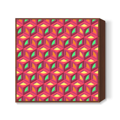 3d pattern 005 Square Art Prints