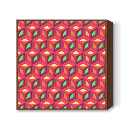 3d pattern 005 Square Art Prints