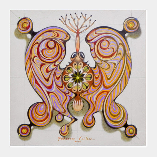 imperial butterfly Square Art Prints
