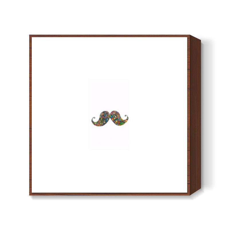 Moustache square art prints