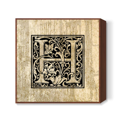 Ornate H Square Art Prints