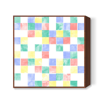 Abstract Watercolor Squares Square Art Prints