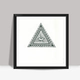 we all have a thing for triangles Square Art Prints