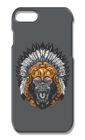 Gorilla Wearing Aztec Headdress iPhone 7 Plus Cases
