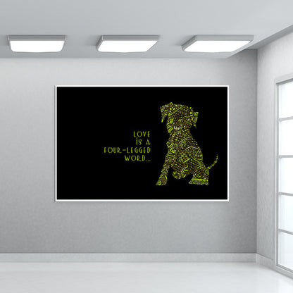 Doggy Love Zenscrawl Wall Art