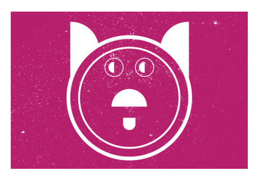 Cat Face Zodiac Sign Art PosterGully Specials