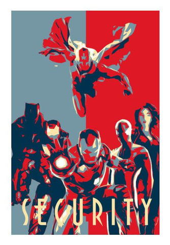 PosterGully Specials, Team Iron man Wall Art